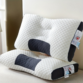 Orthopedic Contour Pillow For Neck Support - Adjustable Ergonomic Bone-Shaped Design With High-Quality