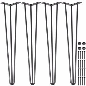 24 Inch Heavy-duty Hair Clip Table Leg 4-piece Set, Not Shipped On Weekends, Prohibited From Sale On Amazon