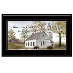 "Amazing Grace" By Billy Jacobs, Ready to Hang Framed Print, Black Frame (Color: as Pic)